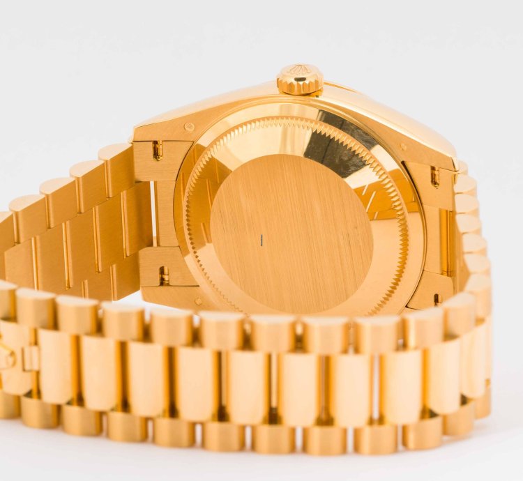 Rolex Day-date 36 Green Ombr Dial Yellow Gold 36mm 128238 - Box Papers 2024