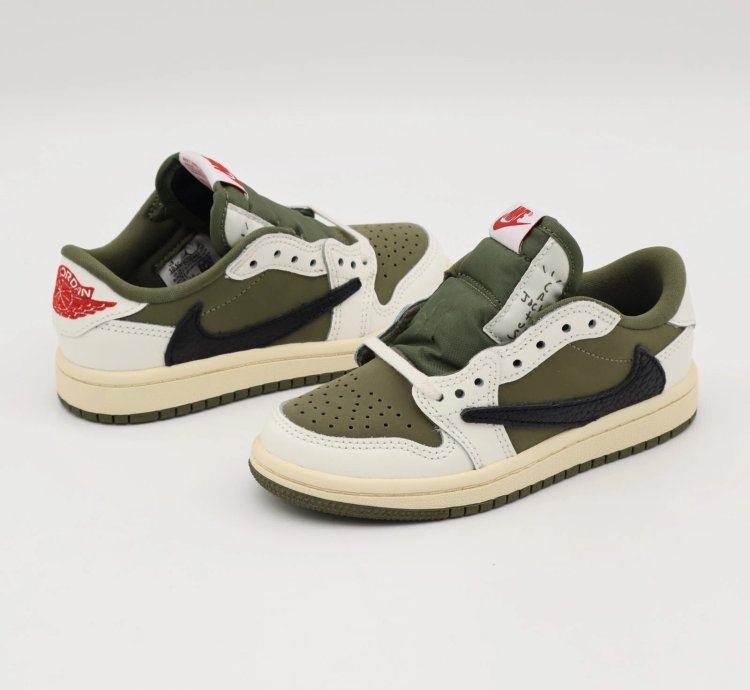 Do5442-200 Travis Scott Nike Ps Air Jordan 1 Low Og Sp Reverse Olive