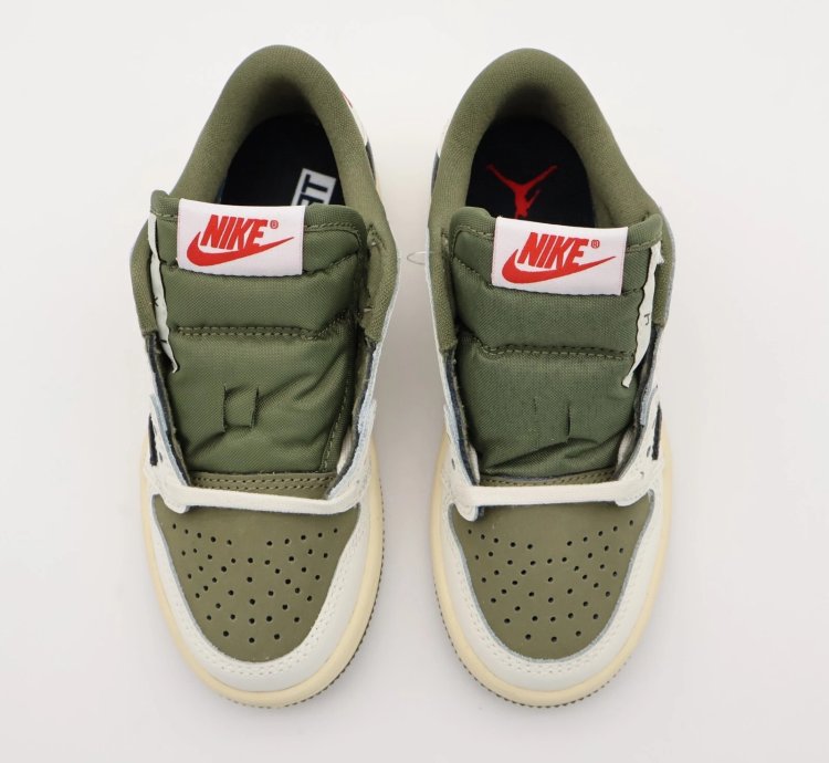 Do5442-200 Travis Scott Nike Ps Air Jordan 1 Low Og Sp Reverse Olive