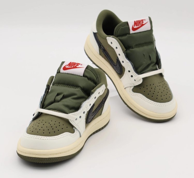 Do5442-200 Travis Scott Nike Ps Air Jordan 1 Low Og Sp Reverse Olive