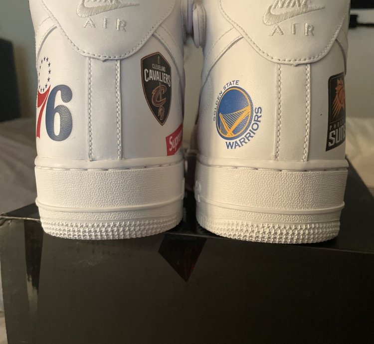 Supreme Nba Air Force 1 Mid 07 White 2018