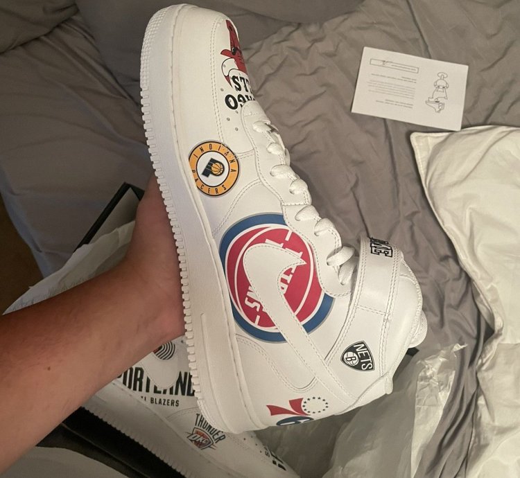Supreme Nba Air Force 1 Mid 07 White 2018