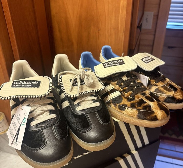 2 Pairs Of Wales Bonner Pony Hair Samba