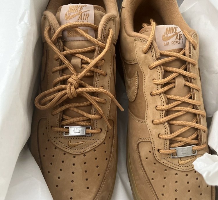 Supreme Nike Af1 Wheat Brand New In Box