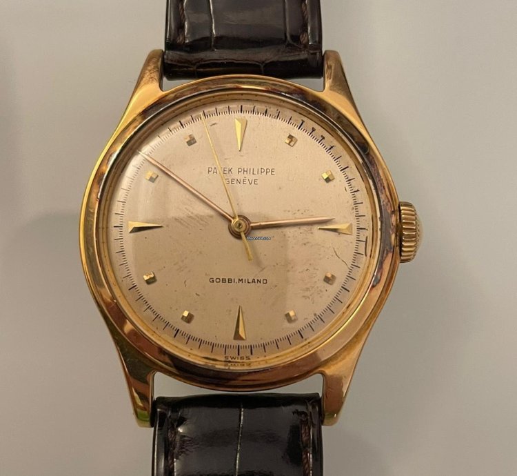 Patek Philippe Calatrava Fibia In Oro Rosa Cinturino Tutto Originale