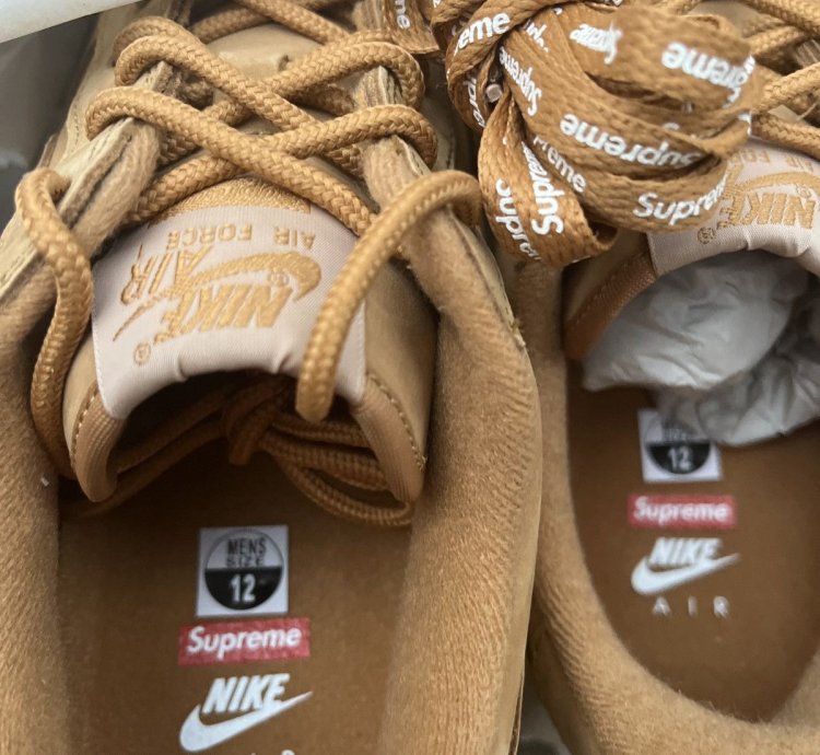 Supreme Nike Af1 Wheat Brand New In Box