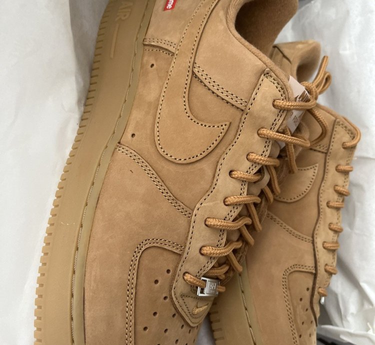 Supreme Nike Af1 Wheat Brand New In Box