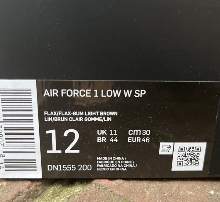 Supreme Nike Af1 Wheat Brand New In Box