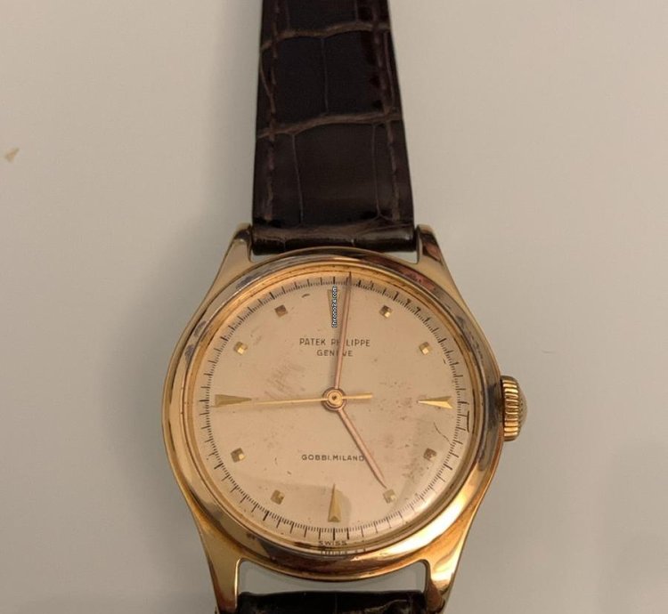 Patek Philippe Calatrava Fibia In Oro Rosa Cinturino Tutto Originale