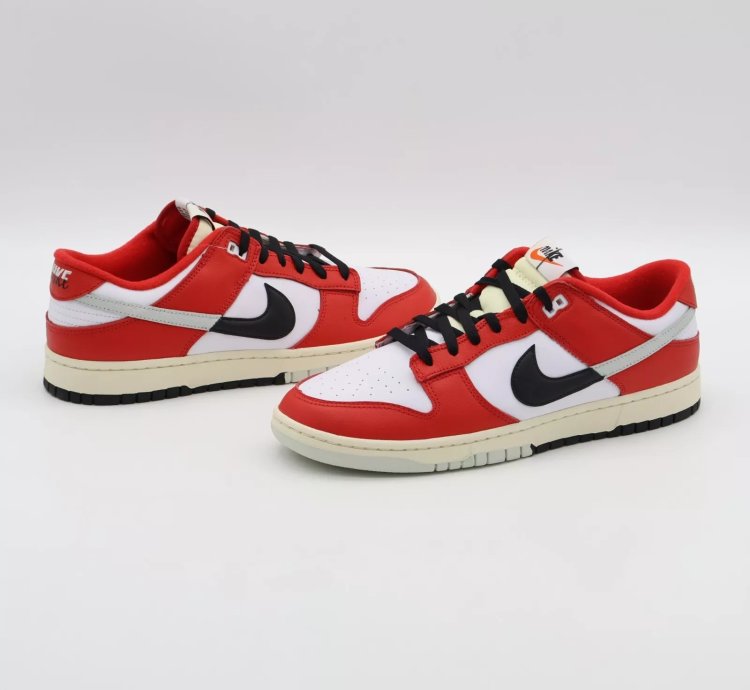 Dz2536-600 Nike Dunk Low Retro Prm Chicago Split University Red Black