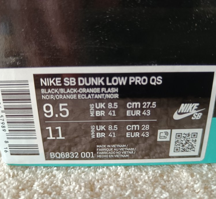 Nike Sb Dunk Low Raygun Tie-dye Black