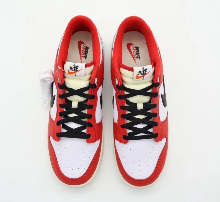 Dz2536-600 Nike Dunk Low Retro Prm Chicago Split University Red Black