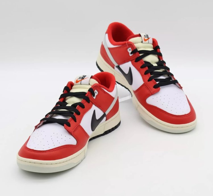 Dz2536-600 Nike Dunk Low Retro Prm Chicago Split University Red Black