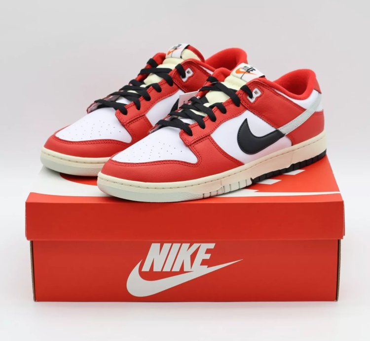 Dz2536-600 Nike Dunk Low Retro Prm Chicago Split University Red Black