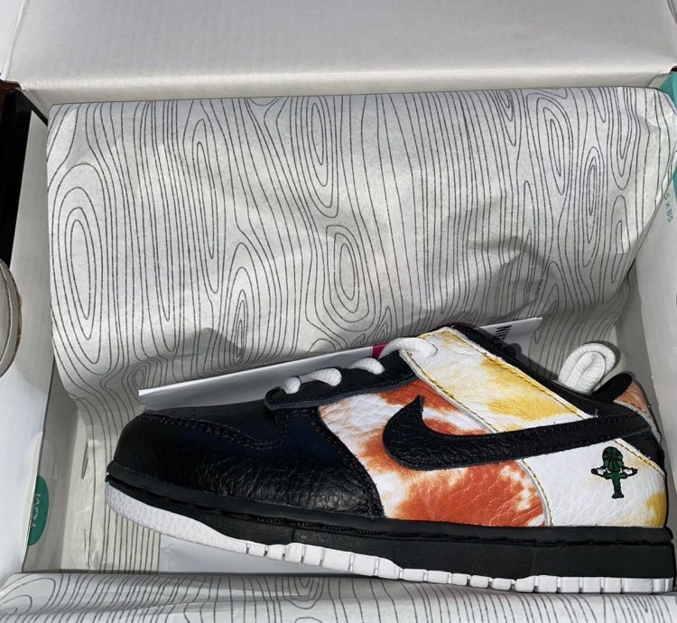 Nike Sb Dunk Low Raygun Tie-dye Black td
