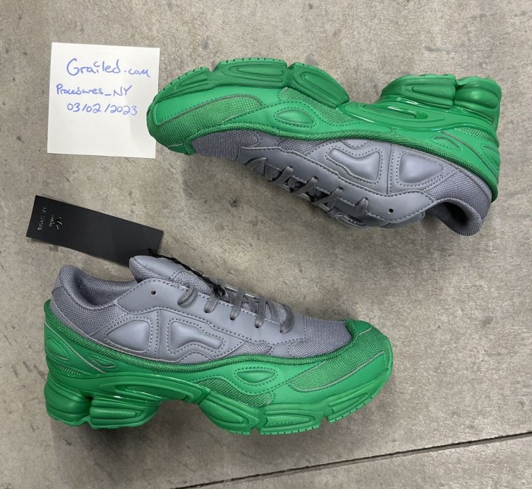 2018 Raf Simons Adidas Ozweego Grey Green