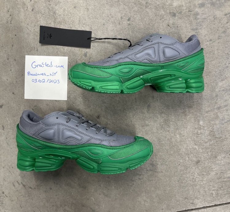 2018 Raf Simons Adidas Ozweego Grey Green