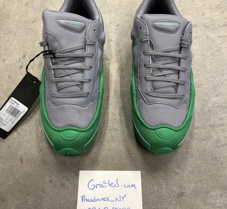 2018 Raf Simons Adidas Ozweego Grey Green
