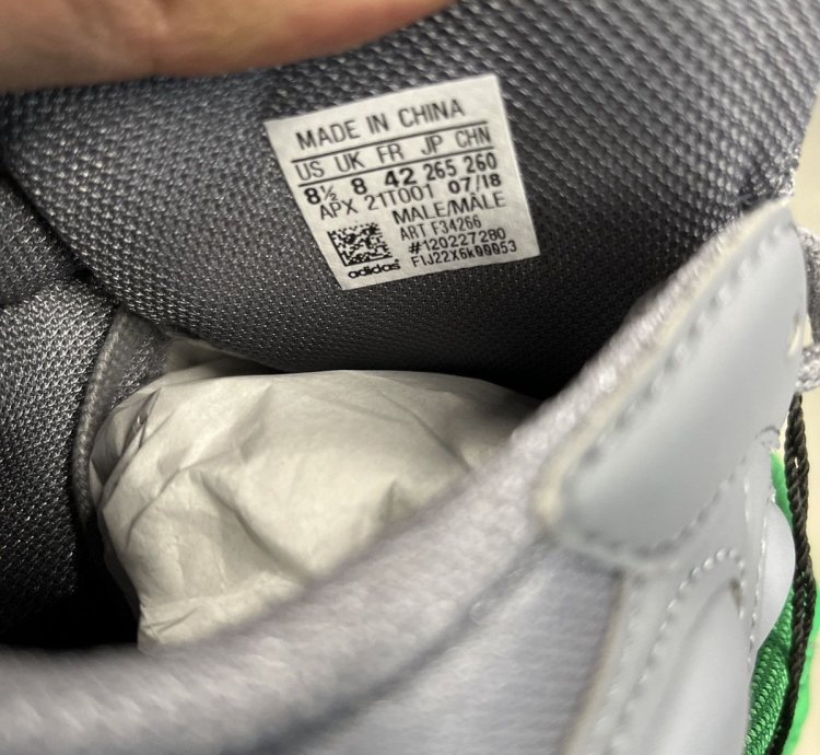 2018 Raf Simons Adidas Ozweego Grey Green