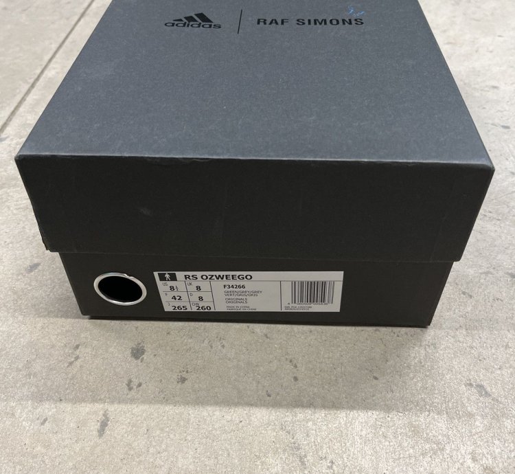 2018 Raf Simons Adidas Ozweego Grey Green