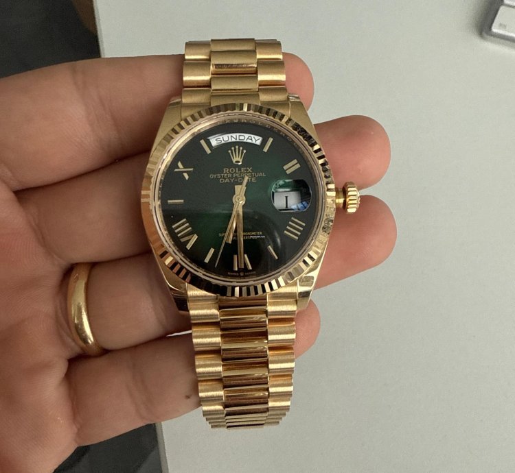 Rolex Day-date 36 Green Roman