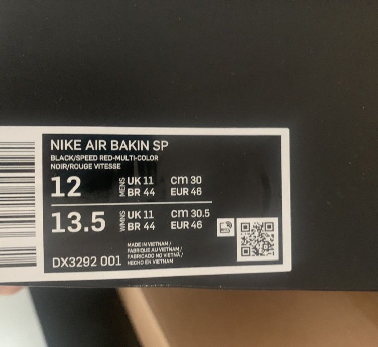 Supreme Nike Air Bakin Sp