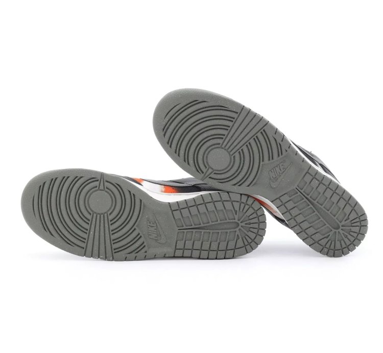 Dm0108-001 Nike Dunk Low Graffiti Black Red Grey Orange Tie-dye Khaki