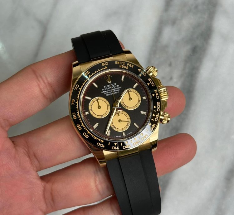 Rolex Daytona 18k Yellow Gold Ceramic Oysterflex Paul Newman Bnib 2025
