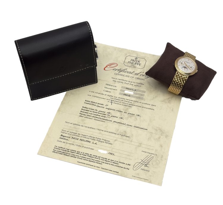 Patek Philippe Calatrava Perpetual Calendar 18k Gold 3945