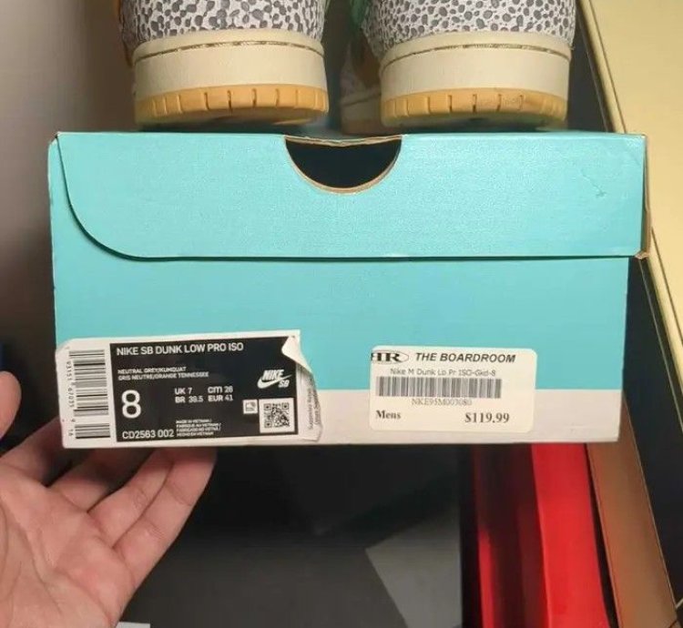 Nike Sb Dunk Low Safari Us Men Size 8 Extra Laces With Box