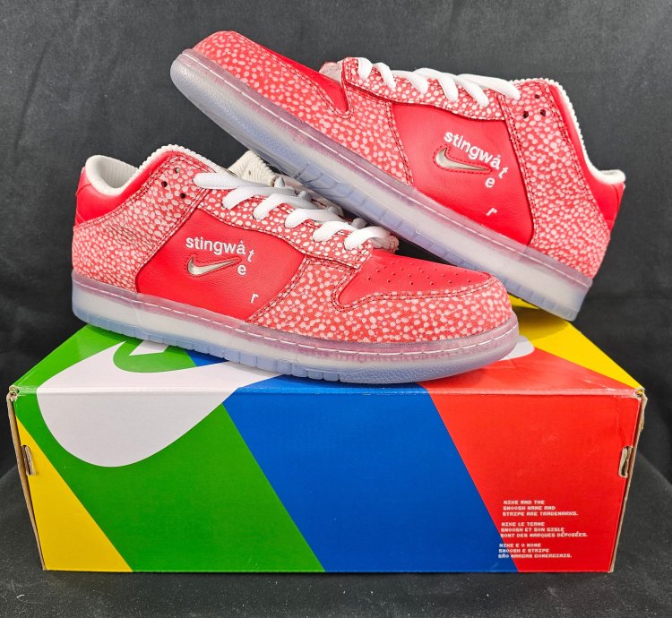 Nike Sb Dunk Low Stingwater Magic Mushroom Red Men New