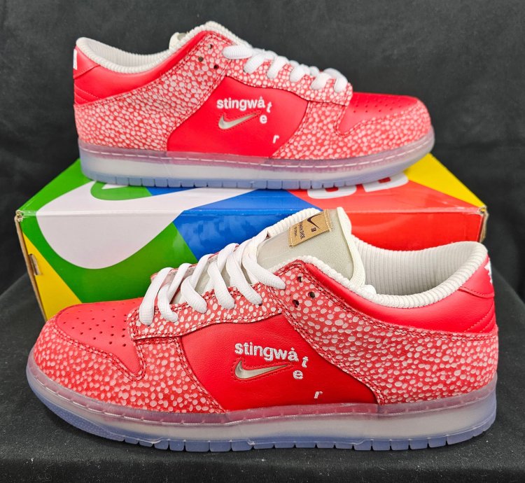 Nike Sb Dunk Low Stingwater Magic Mushroom Red Men New