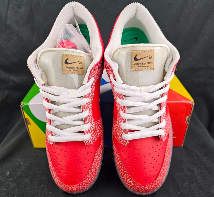 Nike Sb Dunk Low Stingwater Magic Mushroom Red Men New
