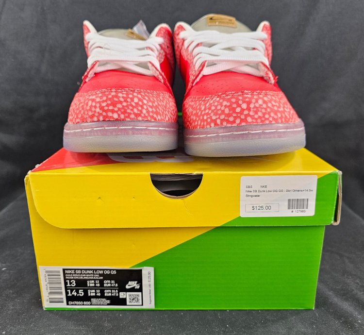 Nike Sb Dunk Low Stingwater Magic Mushroom Red Men New