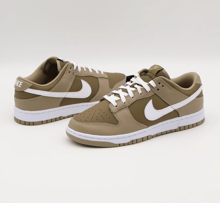 Dj6188-200 Nike Dunk Low Retro Judge Grey Khaki White Hazel Rush Brown