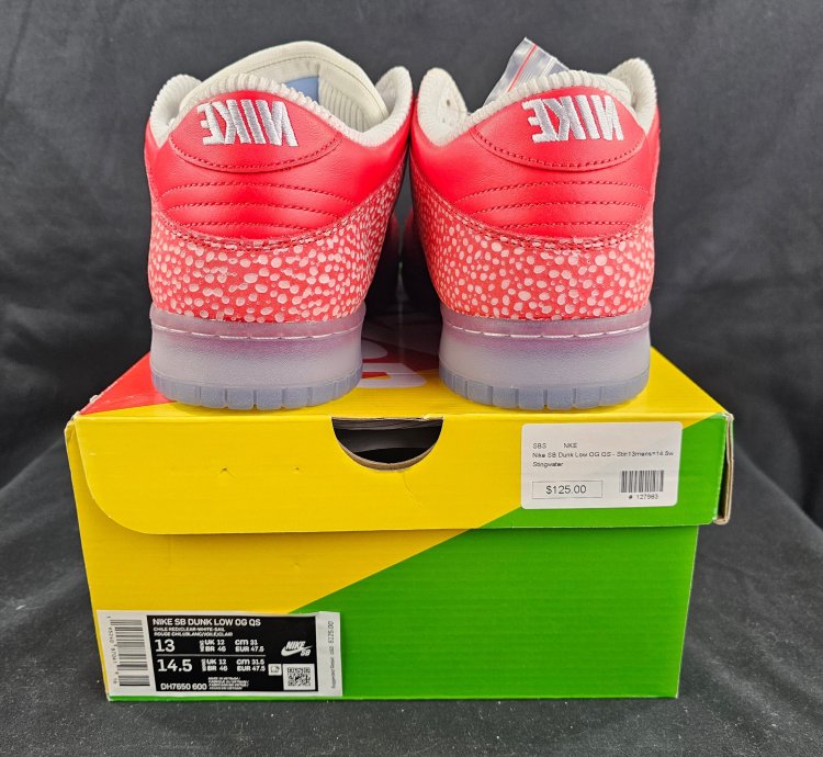 Nike Sb Dunk Low Stingwater Magic Mushroom Red Men New