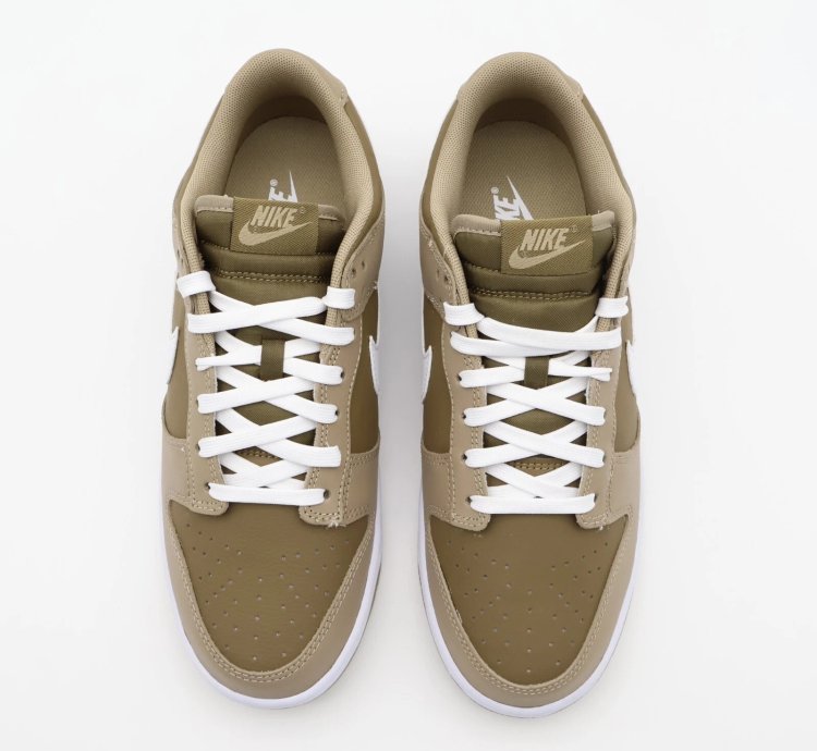 Dj6188-200 Nike Dunk Low Retro Judge Grey Khaki White Hazel Rush Brown