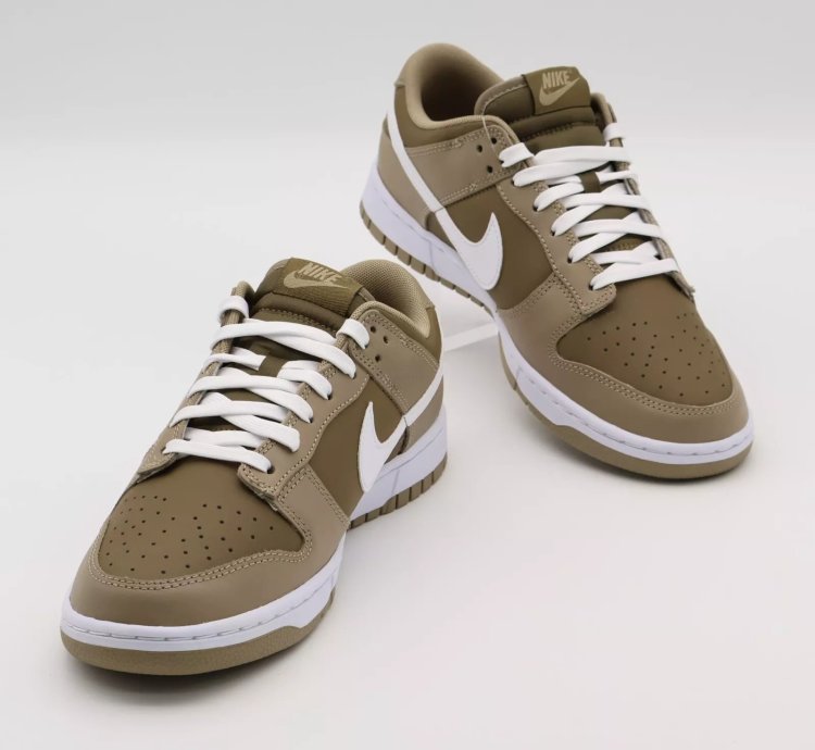 Dj6188-200 Nike Dunk Low Retro Judge Grey Khaki White Hazel Rush Brown