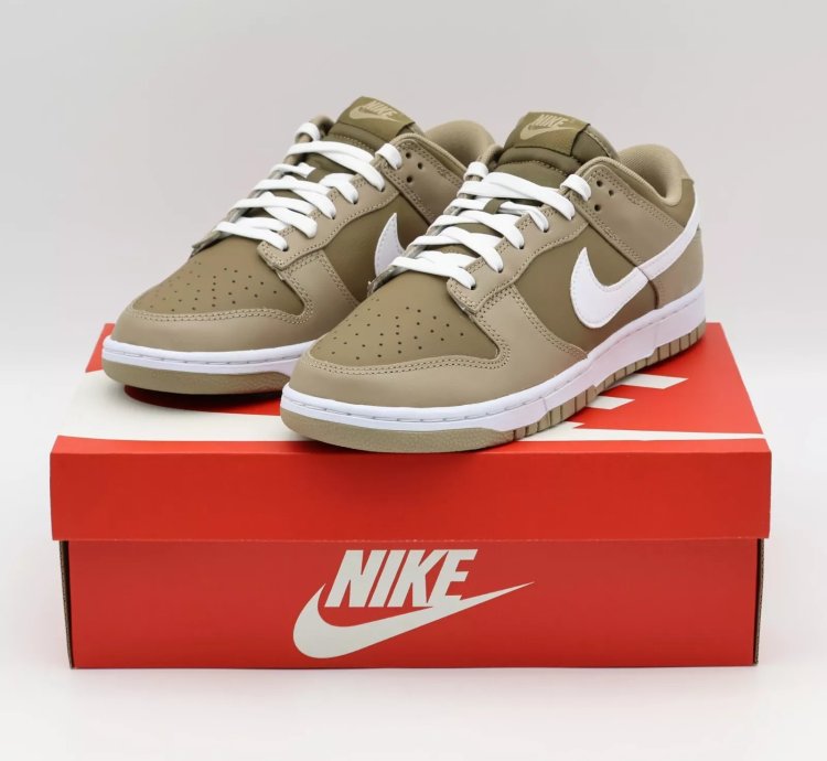 Dj6188-200 Nike Dunk Low Retro Judge Grey Khaki White Hazel Rush Brown