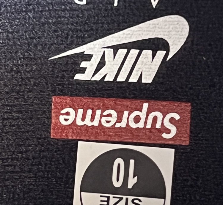Supreme Nike Air Force 1 Black Size 10 Brand New