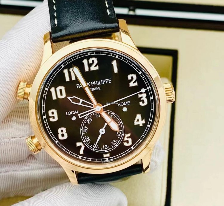 Patek Philippe Calatrava Pilot Travel Time 18k Rose Gold 2019