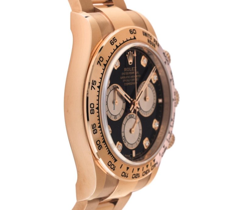 Rolex Daytona 18kt Ros Gold Diamanten Ref 126505 2024 Full Set Ungetragen