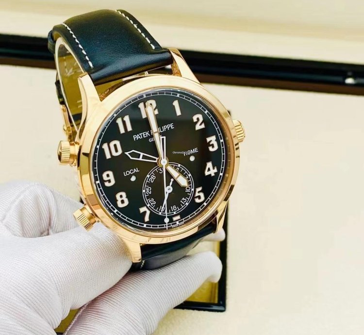 Patek Philippe Calatrava Pilot Travel Time 18k Rose Gold 2019