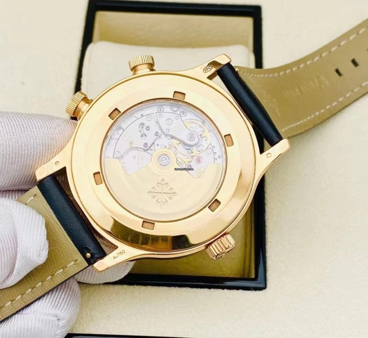 Patek Philippe Calatrava Pilot Travel Time 18k Rose Gold 2019