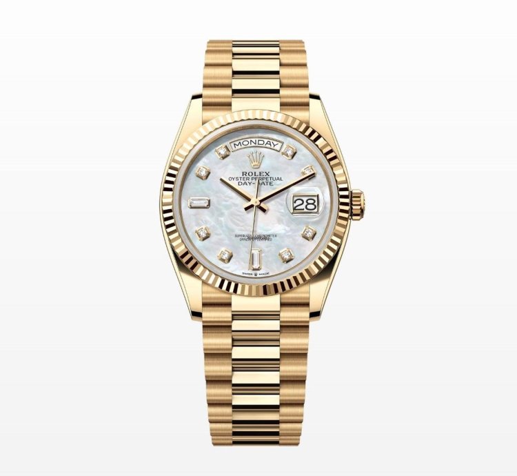 Rolex Day-date 36 Mother Of Pearl Diamond Dial