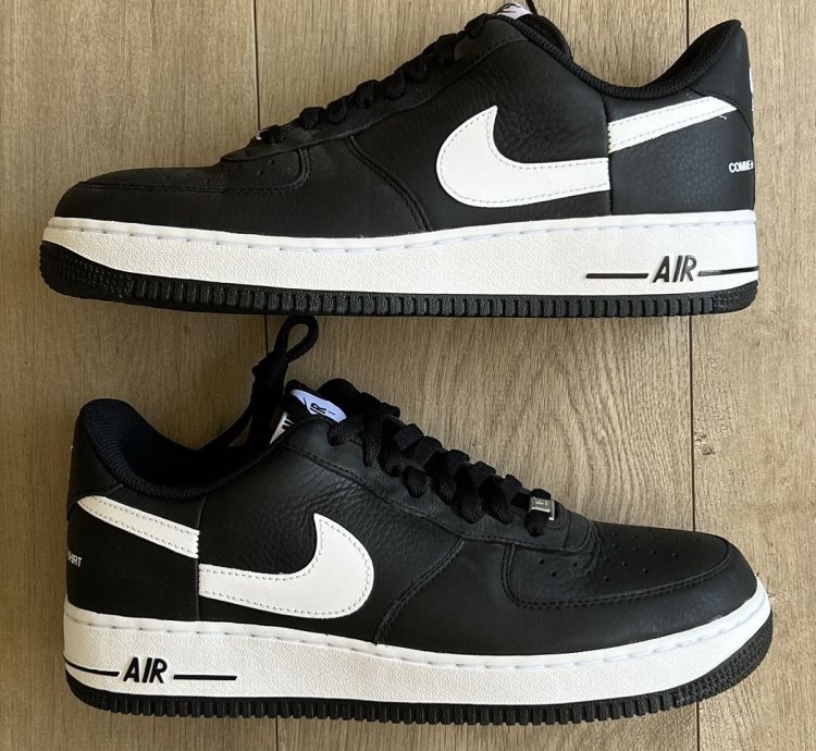 Supreme Nike Air Force 1 Comme Des Garcons Black Low Sneaker