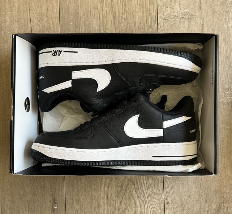 Supreme Nike Air Force 1 Comme Des Garcons Black Low Sneaker
