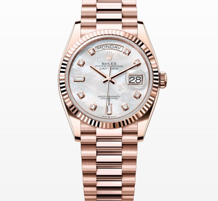 Rolex Day-date 36 Mother Of Pearl Diamond Dial Unworn