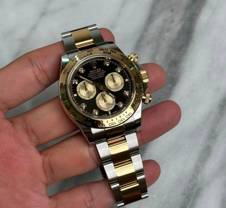 Rolex Daytona 2 Tone Black Diamond Bnib 2025