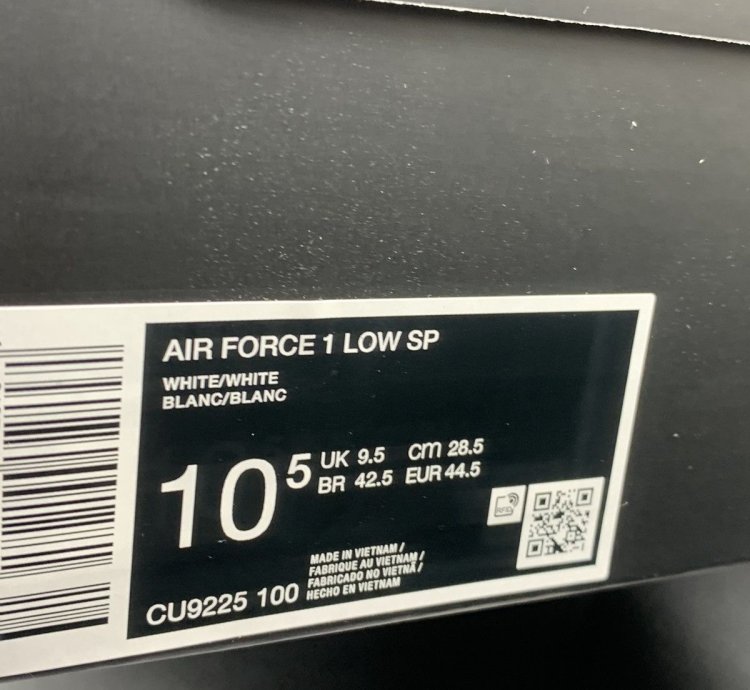 Supreme Nike Air Force 1 Low - Size 10 5